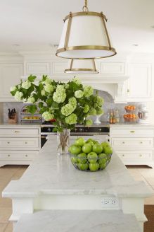 Flowers interior design for kitchen